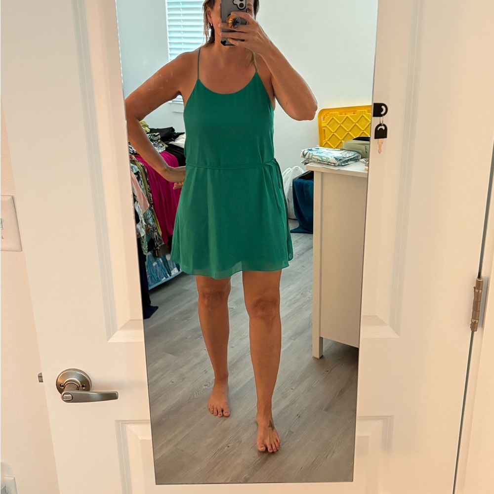 Naked Zebra Green Mini Dress